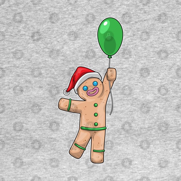 Gingerbread man Christmas Balloon by Markus Schnabel